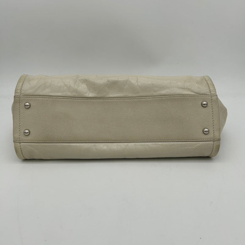 Chanel Beige Leather Shoulder Bag Medium