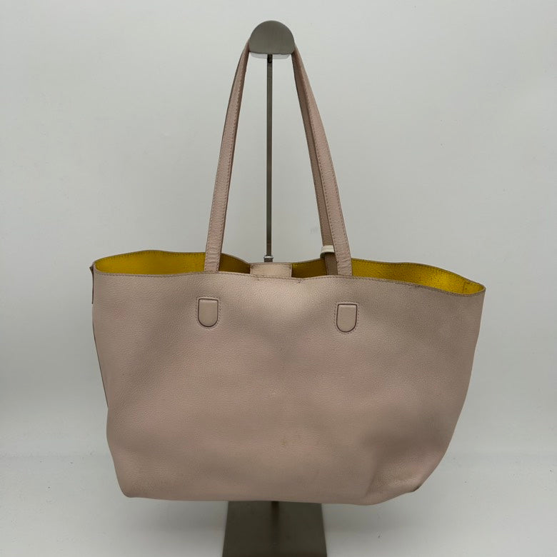 Dior Beige Leather Shoulder Bag with Matching Pouch Medium Size