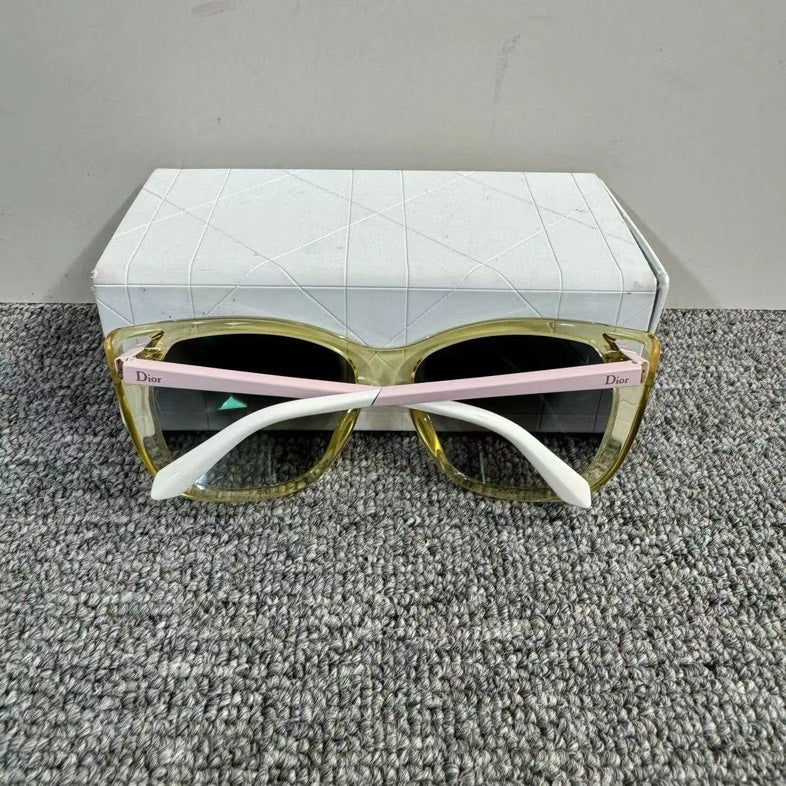 Dior Gradient Yellow Oversized Square Sunglasses 55mm