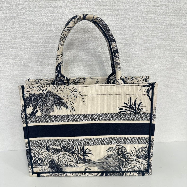 Dior Canvas Book Tote Medium Tan and Black 2020 Edition