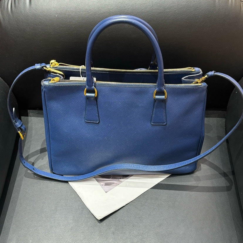 Prada Galleria Blue Tote Bag