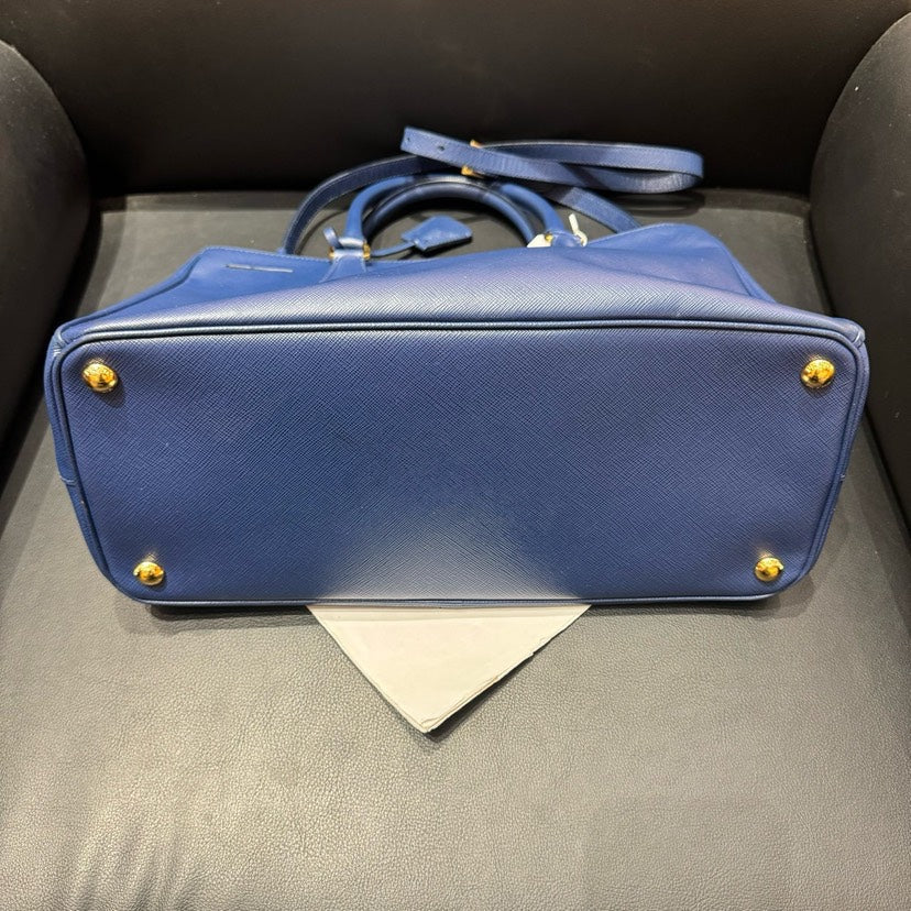 Prada Galleria Blue Tote Bag