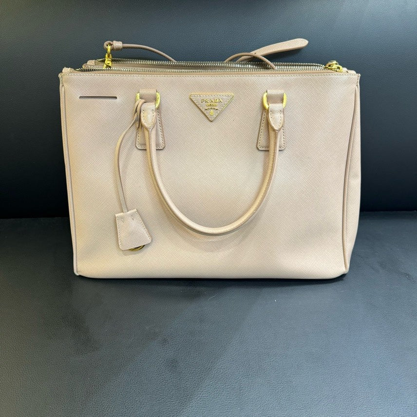 Prada Galleria Beige Tote Bag