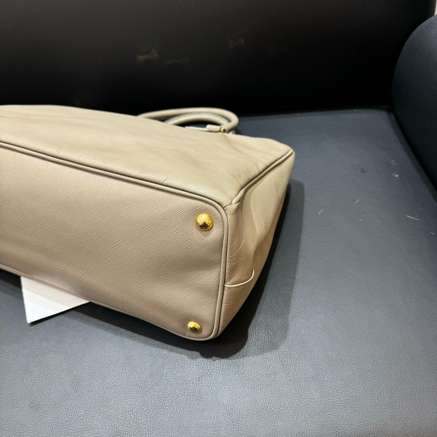 Prada Galleria Taupe Leather Tote Bag