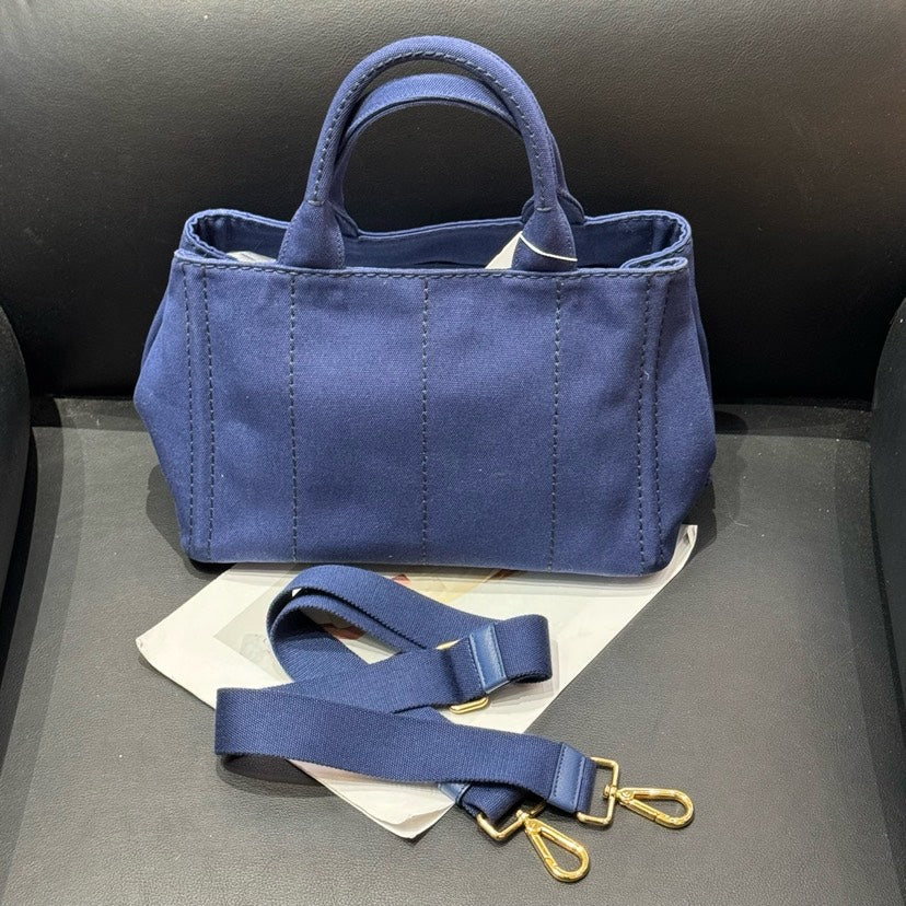 Prada Denim Tote Bag Blue