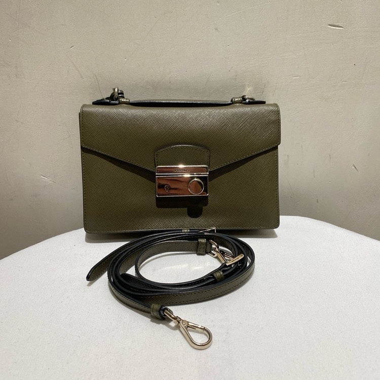 Prada Army Green Messenger Bag