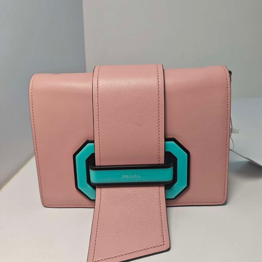 Prada Pink Shoulder Bag Leather Preloved