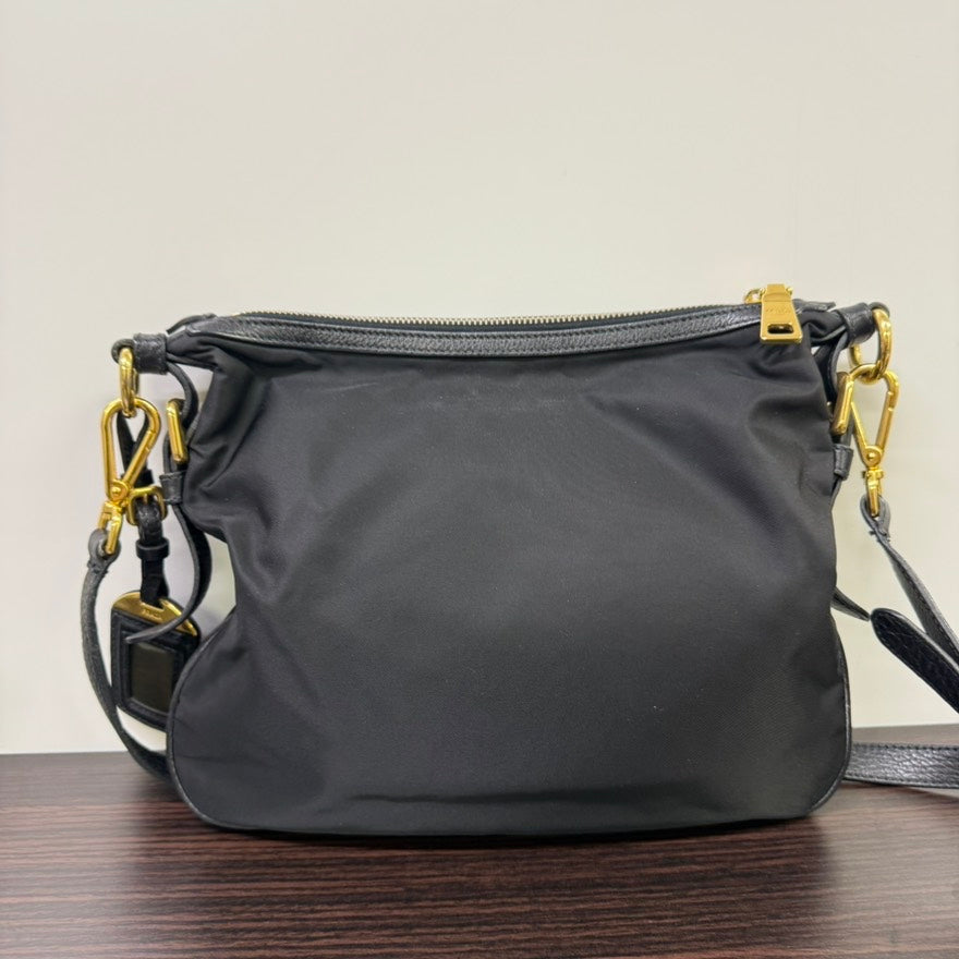 Preloved Prada Nylon Crossbody Black Crossbody Bag