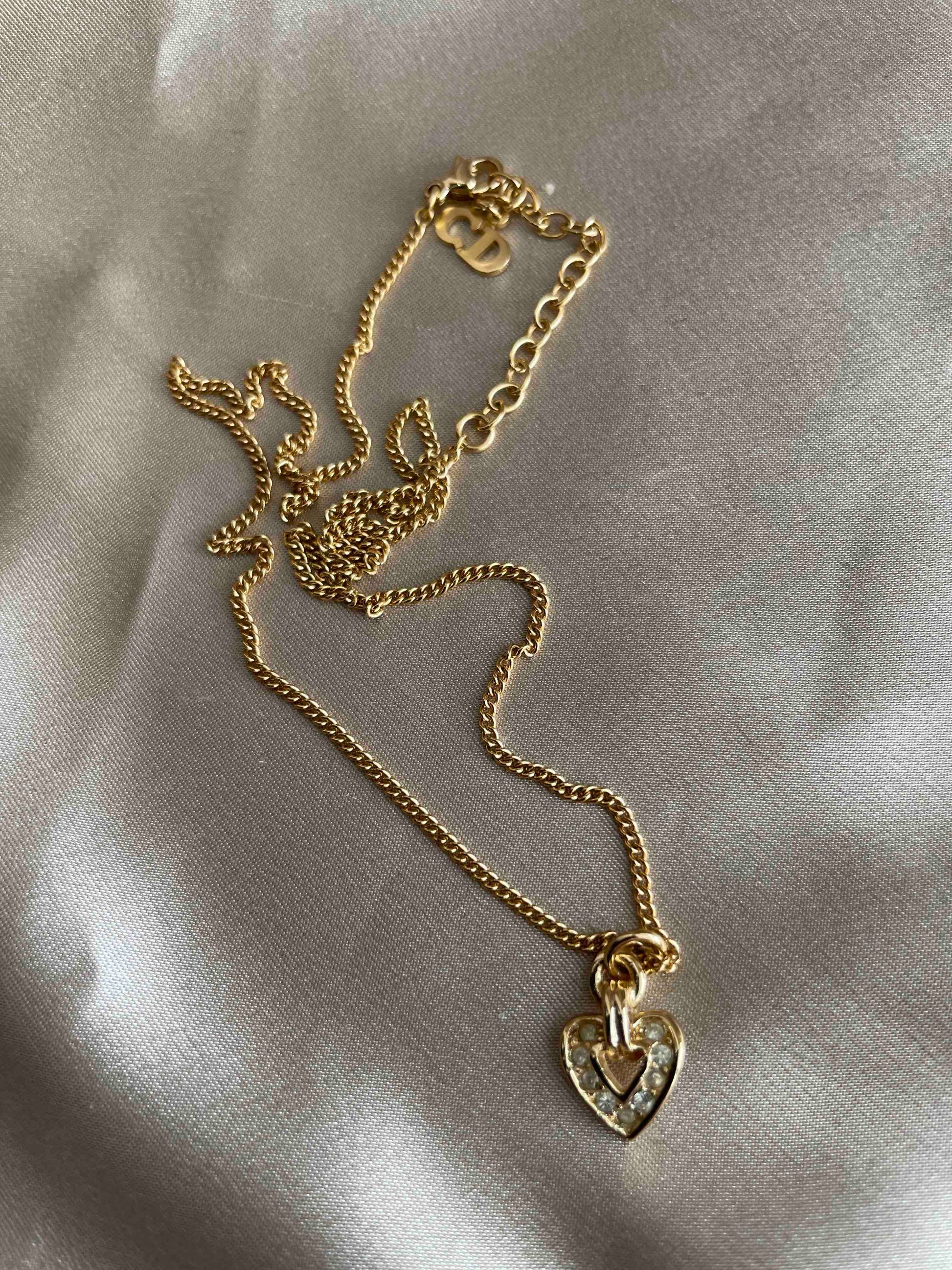 Dior Heart Necklace JZ37715600 Gold Pendant