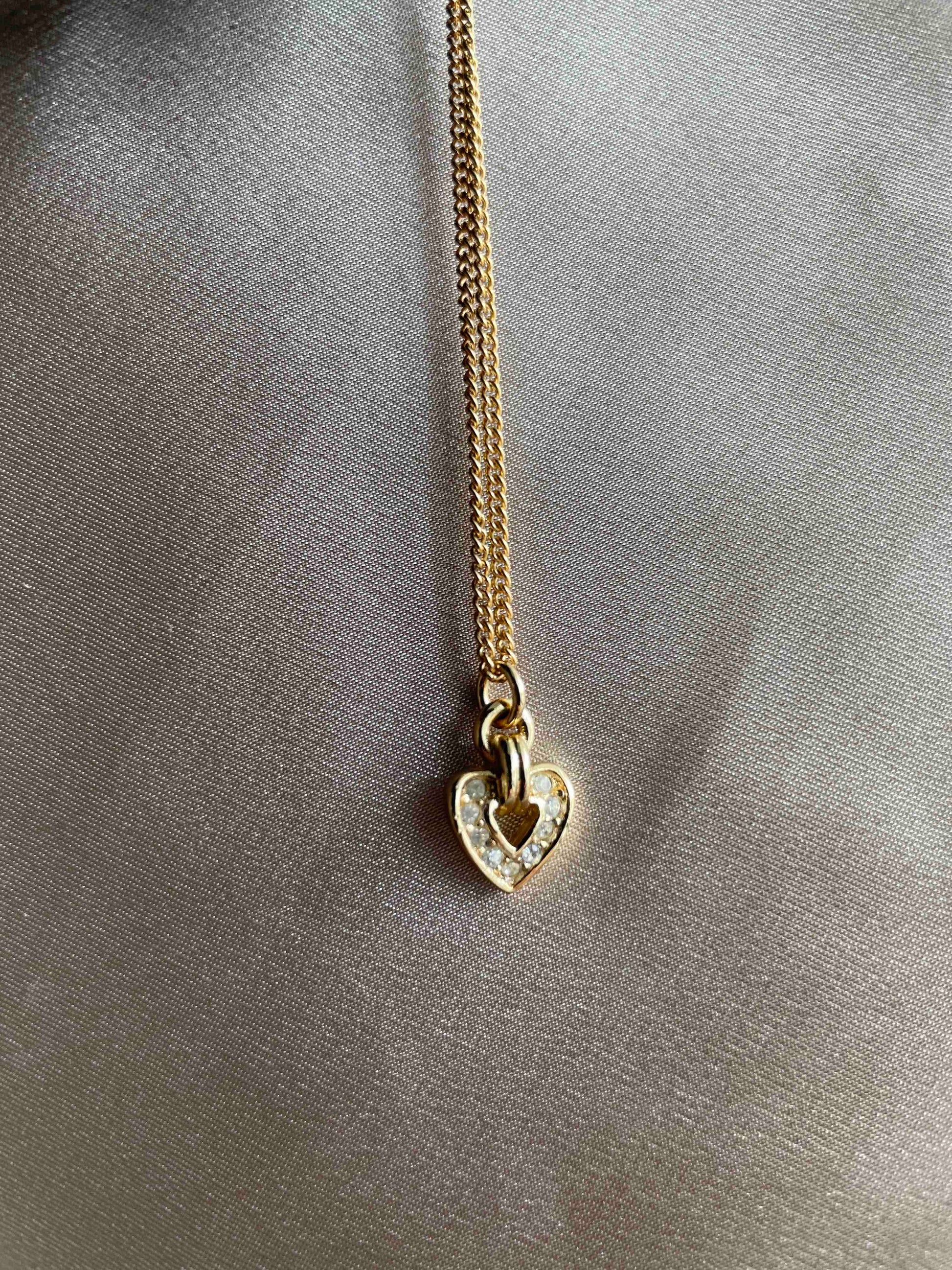 Dior Heart Necklace JZ37715600 Gold Pendant