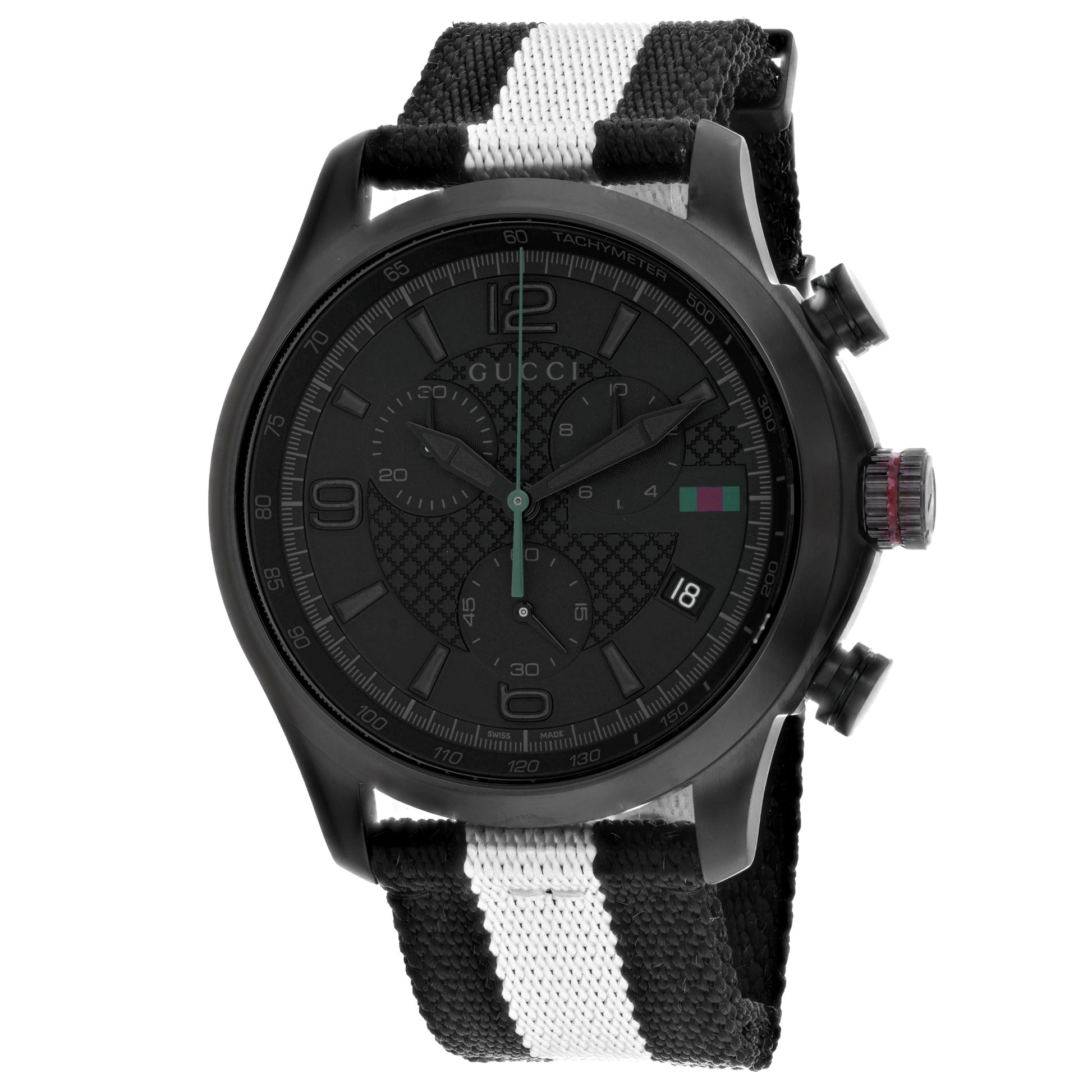 Gucci Men's G-Timeless Black Dial Watch - YA126244A