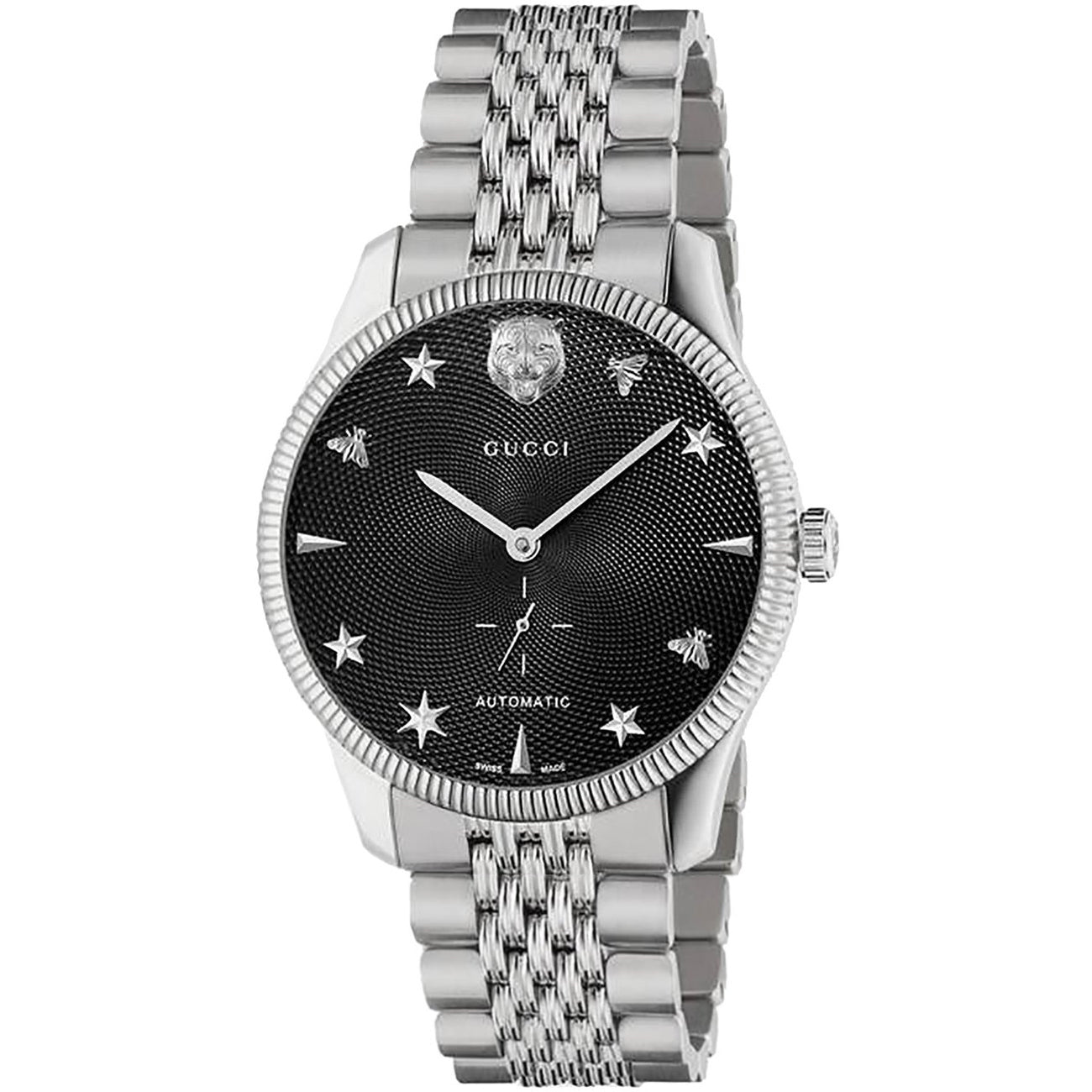 Gucci Men's G-Timeless Black Dial Watch - YA126353 Black