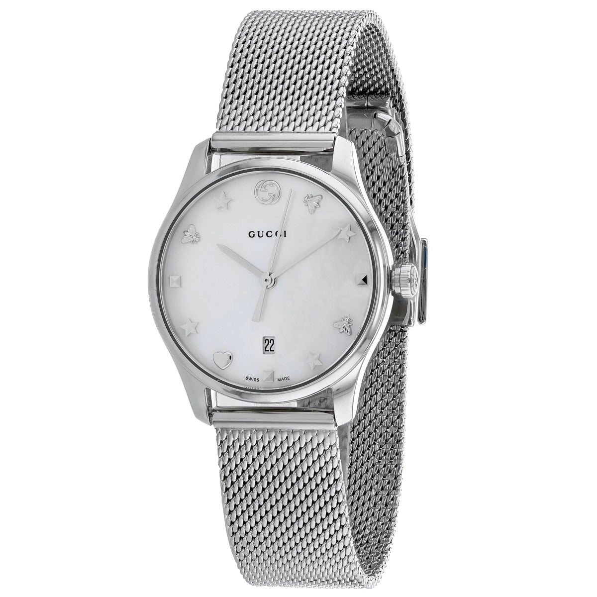 Gucci Women's G-Timeless Mop Dial Watch - YA126583 Mop