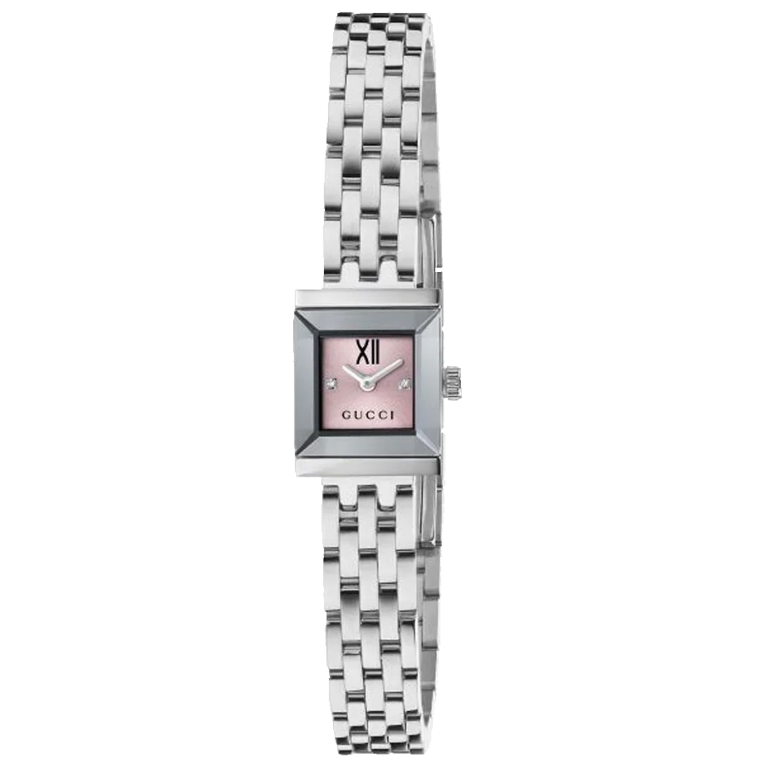Gucci Women's G-Frame Pink Dial Watch - YA128539 Pink